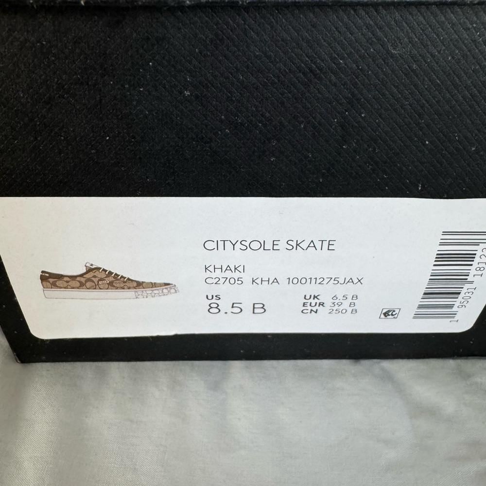 Coach Citysole Skate Khaki Boat Shoes
